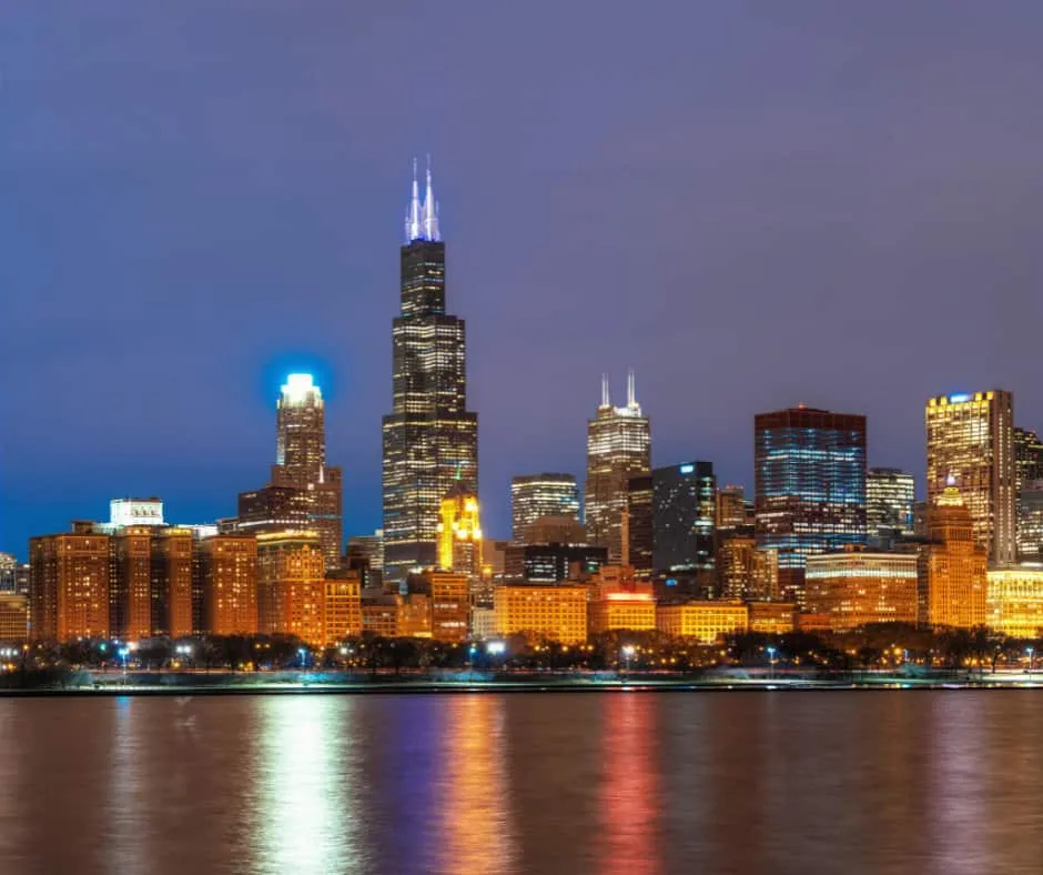 chicago at night